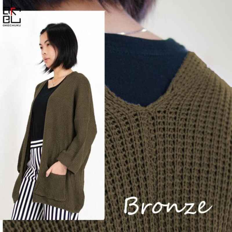 cardi rajut oversize