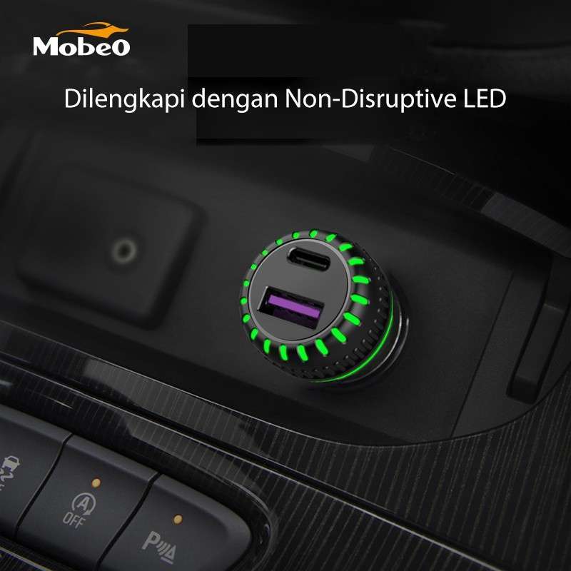Jual Mobeo Car Charger Dual Usb Qualcomm 3 0 Quick Charge Type C Power Delivery Adaptor Cas Hp Online November 2020 Blibli