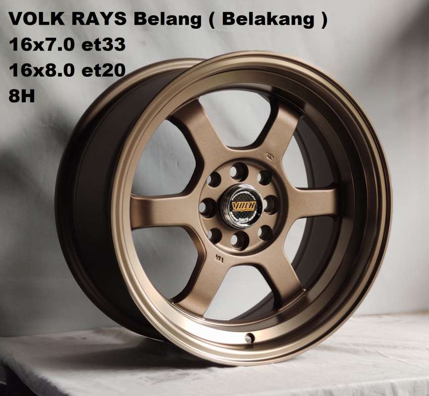 Brein lucht ik zal sterk zijn Jual Volk Rays TE-37 Belang Ring 16 Depan 7 belakang 8 inci Velg Mobil di  Seller SuperWheel - SuperWheel | Blibli