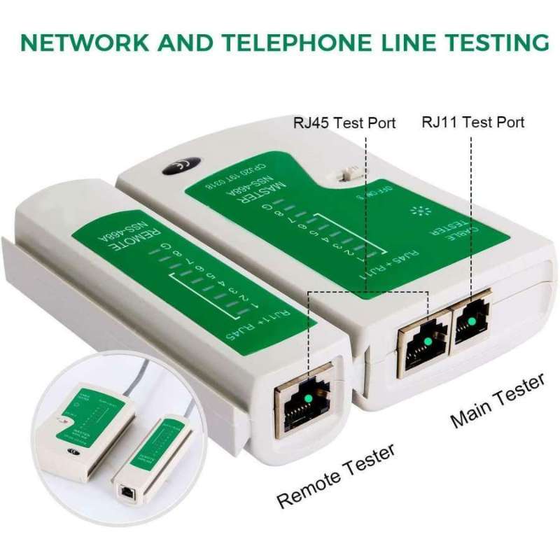 Promo NSS-468A LAN Tester Alat Cek Kabel RJ45 / RJ11 Test ...