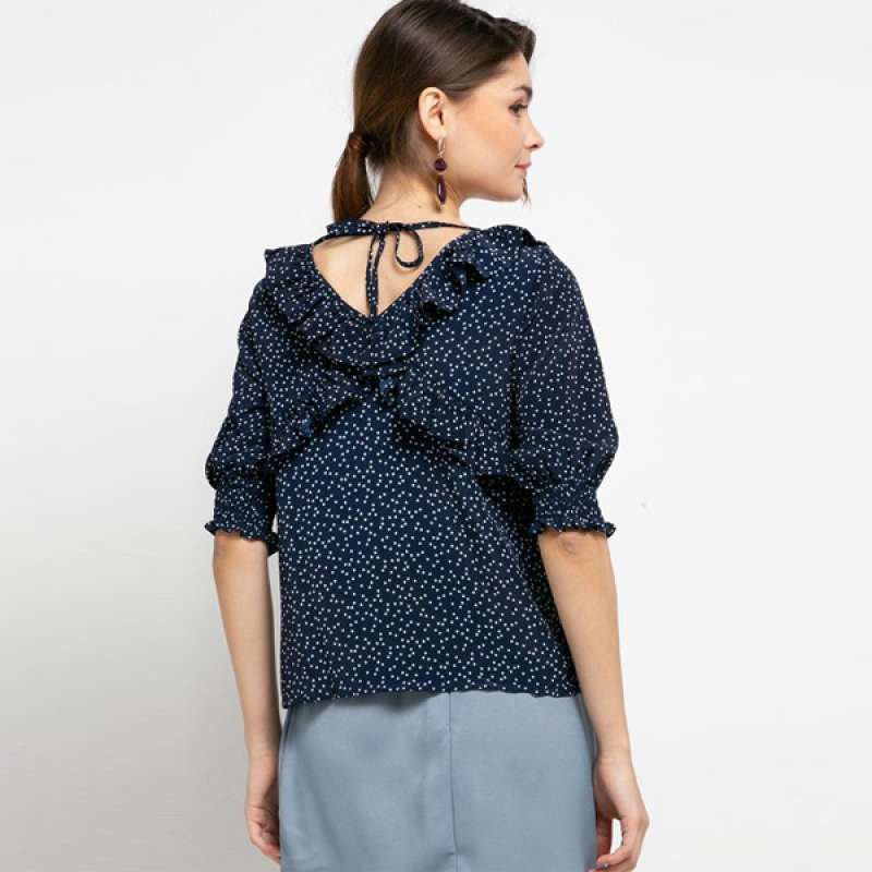 Promo EDITION WOMEN EB135 NAVY V Ruffle 