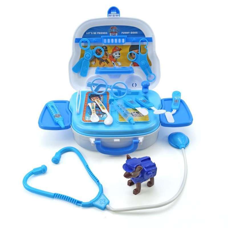 Jual Paw Patrol Doctor Set Bag Toy Mainan Koper Dokter Set 04412