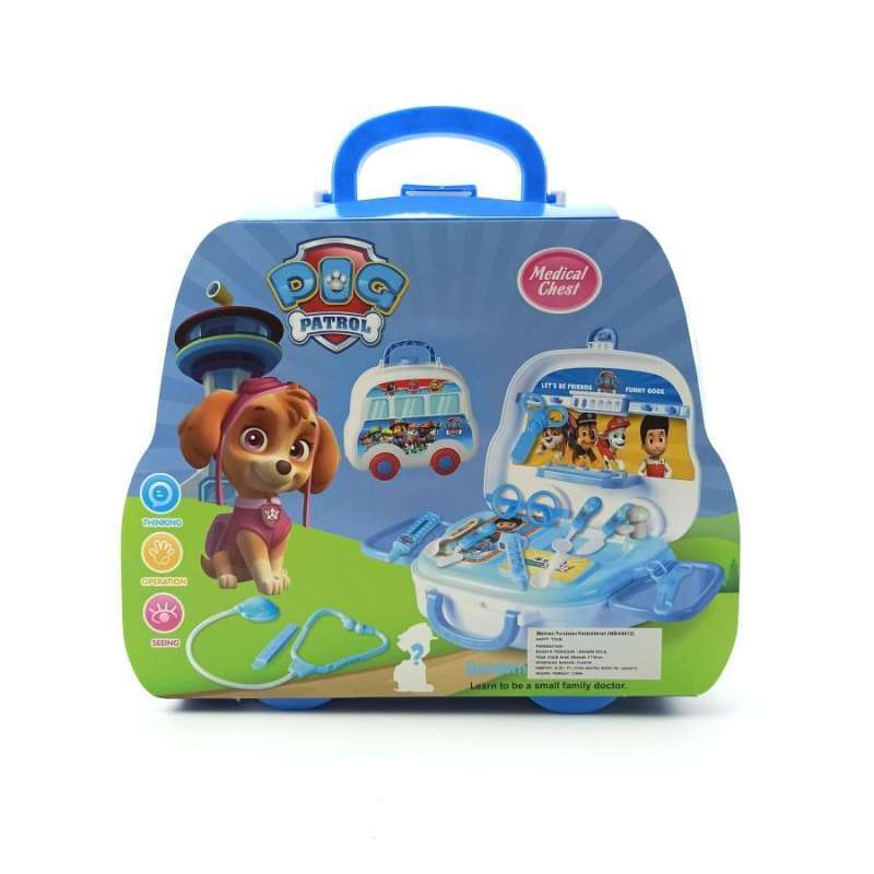 Paw Patrol Doctor Set Bag Toy Mainan Koper Dokter Set 04412