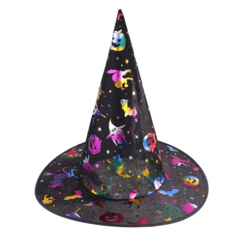 Colorful Halloween Wizard Hat Witch Hat 