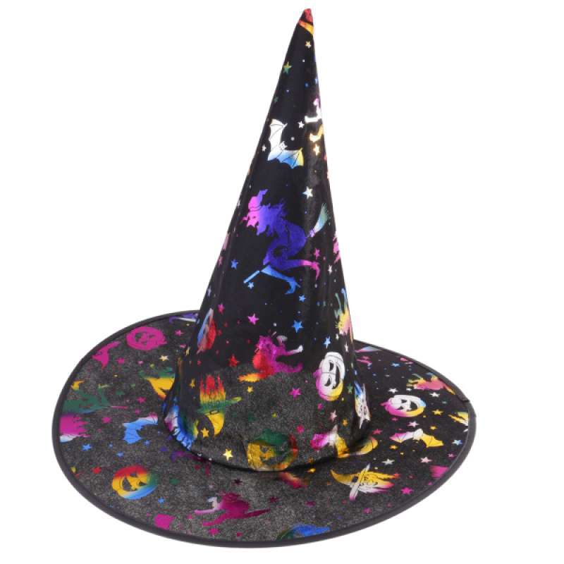 Colorful Halloween Wizard Hat Witch Hat 