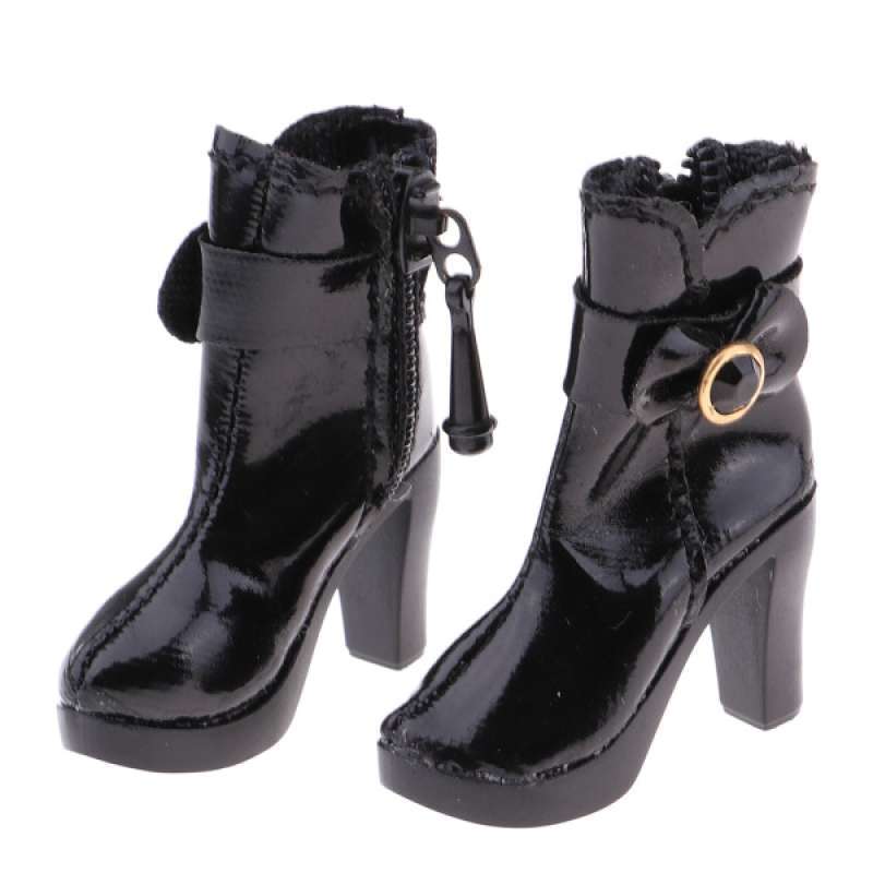 VERY HOT Female Combat Boots Black 1/6 Fit for Phicen Kumik Body 