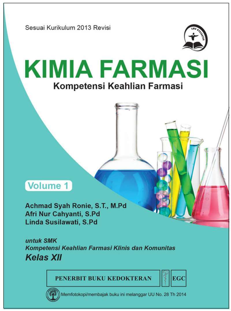 Jual Kimia Farmasi Kelas Xii Volume 1 Egc Original Murah Mei 2021 Blibli
