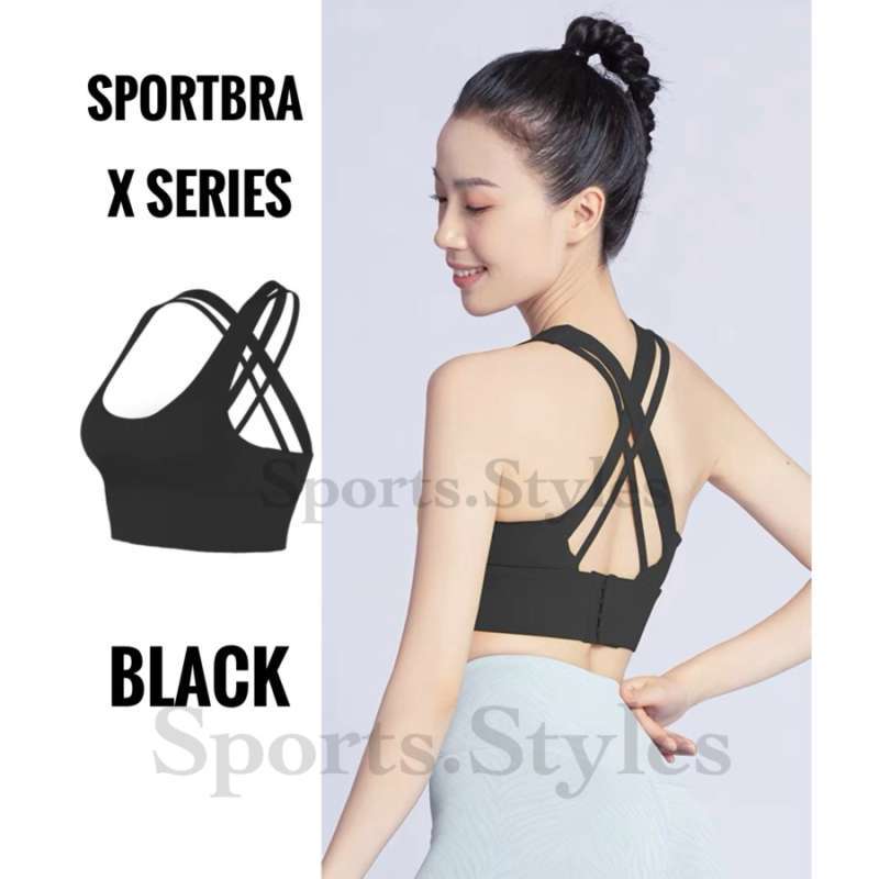 Promo Sportbra wanita X-series model kancing belakang seamless bh olahraga  - M Black Diskon 10% di Seller sportsstyles.id - Sunter Agung, Kota Jakarta  Utara