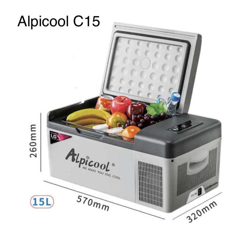 Alpicool c15 portable refrigerator top