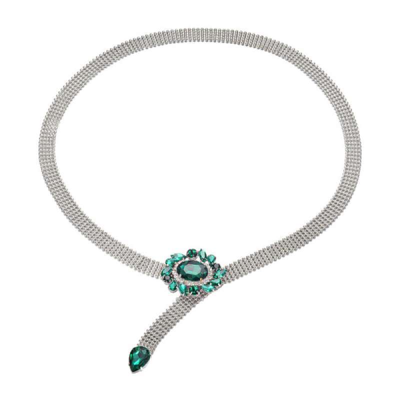 Skinny Dress Belt Waist Chain Silver 