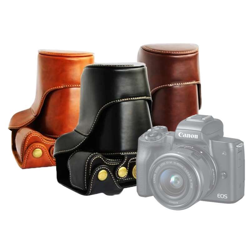leather case for canon eos m50