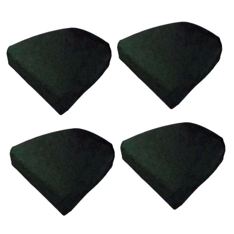 Invisible Buckle Seat Pad Cover Slipcover for Dining Room Chairs 4pcs Pack 
