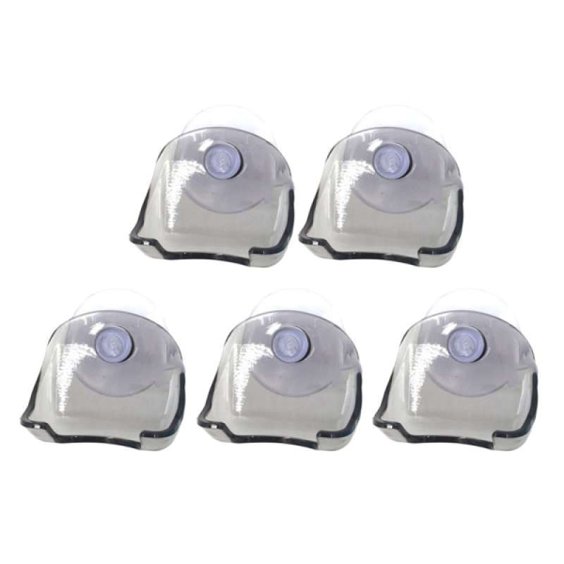 5 Pcs Plastic Suction Cup Razor Shaver Holders Racks Hooks for Bathroom