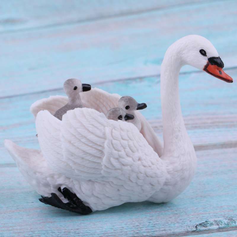 Promo Cute White Swan Babies on Back Wild Animal Figurines Collection Kids  Toys Diskon 17% di Seller Homyl - China | Blibli