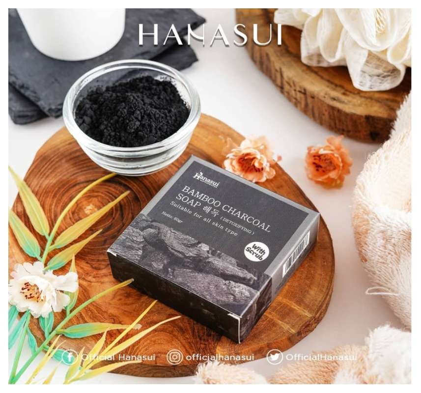 Jual Sabun Pemutih Badan Dan Wajah Hanasui Bamboo Charcoal Soap With Scrub Bpom Sabun Pemutih Kulit Sabun Pemutih Muka Sabun Pencerah Kulit Badan Dan Wajah Online April 2021 Blibli