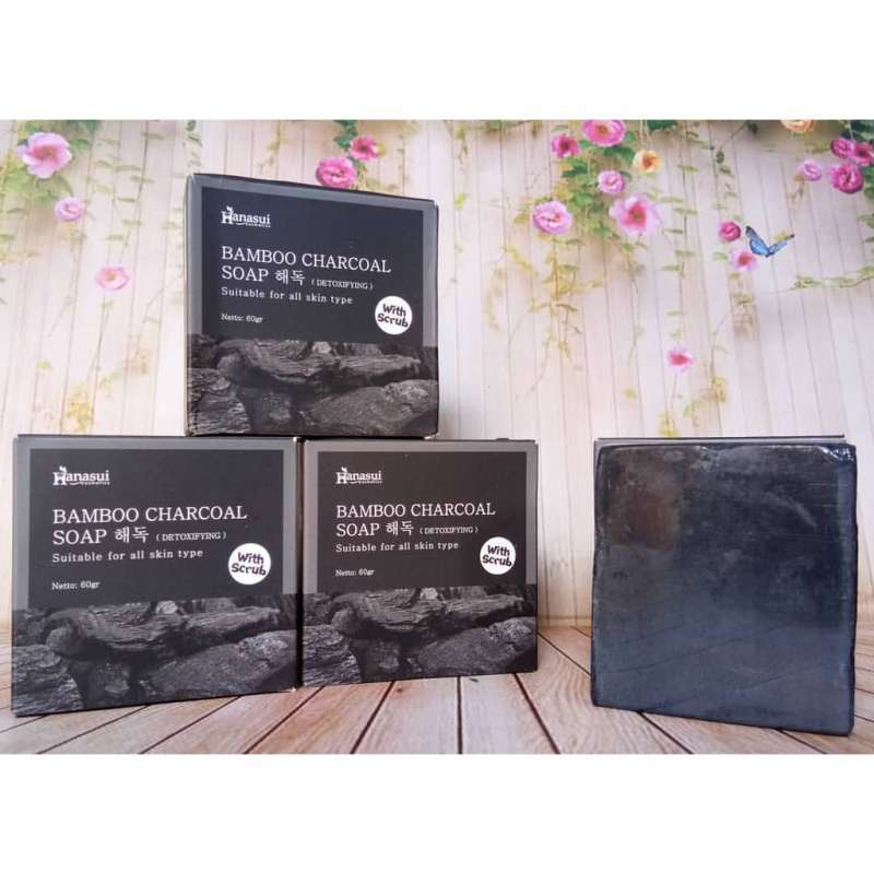 Jual Sabun Pemutih Badan Dan Wajah Hanasui Bamboo Charcoal Soap With Scrub Bpom Sabun Pemutih Kulit Sabun Pemutih Muka Sabun Pencerah Kulit Badan Dan Wajah Online April 2021 Blibli