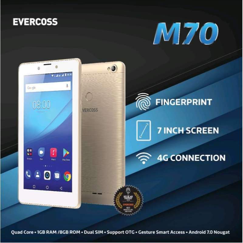 Jual Evercoss Tab M70 Tablet Tablet 1gb 8gb Garansi Resmi 1 Tahun Online November 2020 Blibli Com