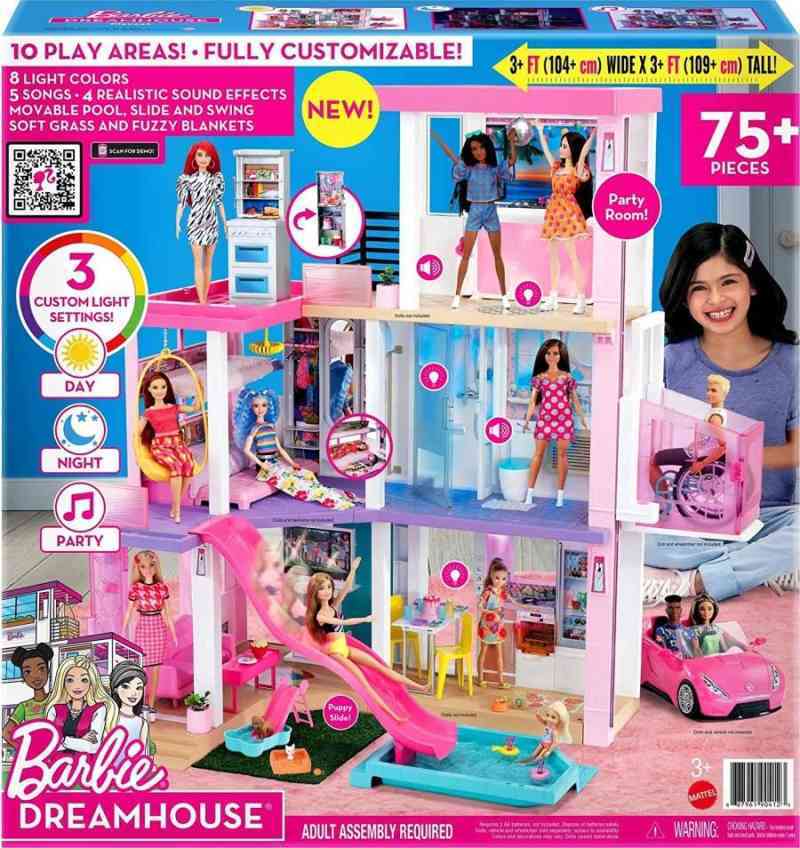 Jual Barbie Dreamhouse Doll House Playset Barbie House With 75