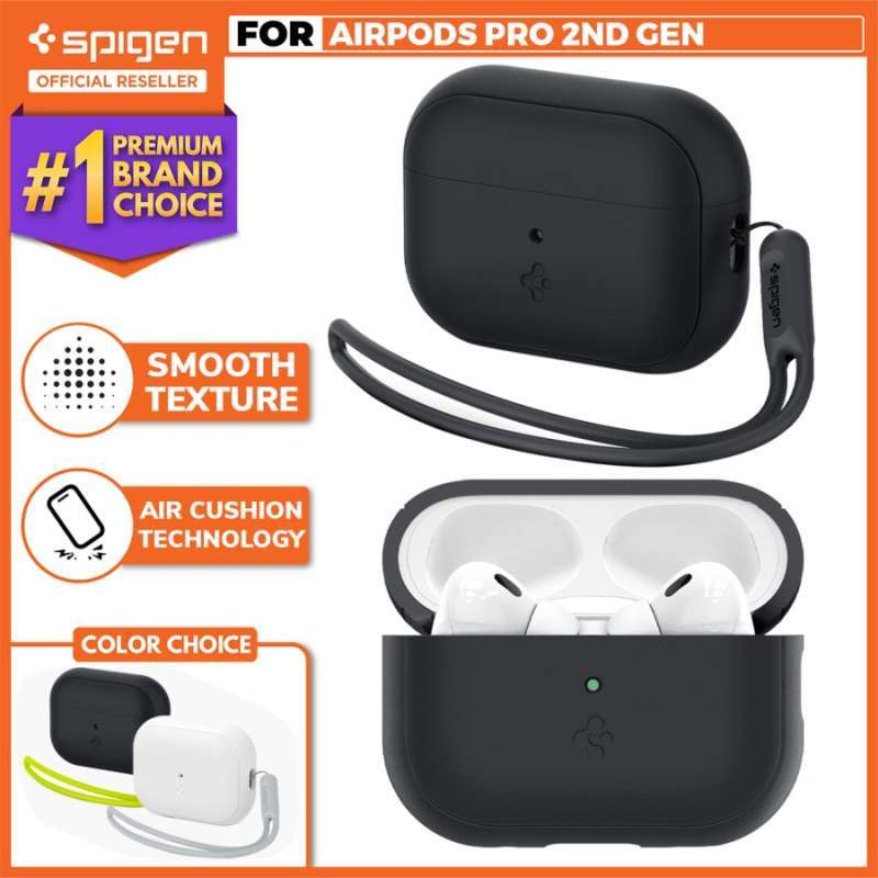 Case Airpods Pro Spigen Silicone Fit Slim Matte Cover Soft Casing