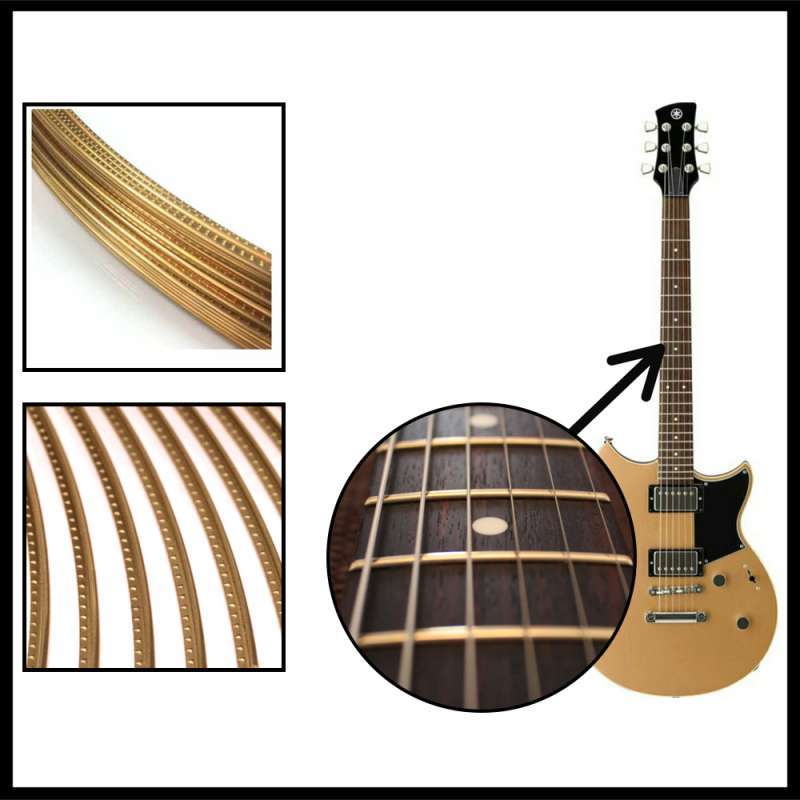Kawat Gitar Fret Fretwire Gulungan Roll Gold