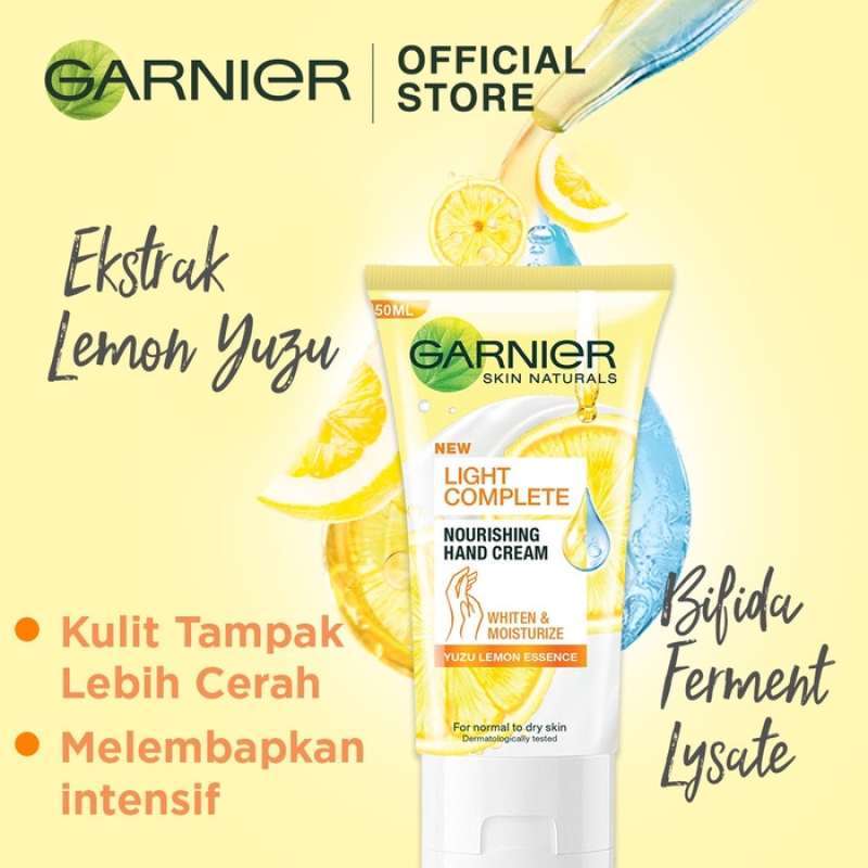 garnier light complete hand cream