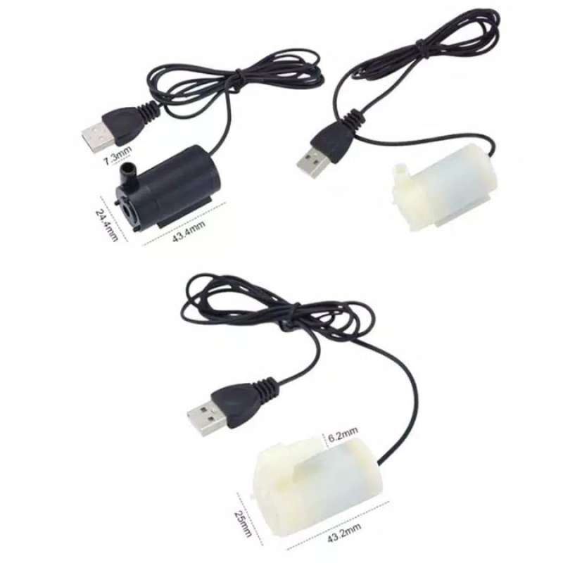 Promo Pompa Air Celup USB A6 DC Mini 