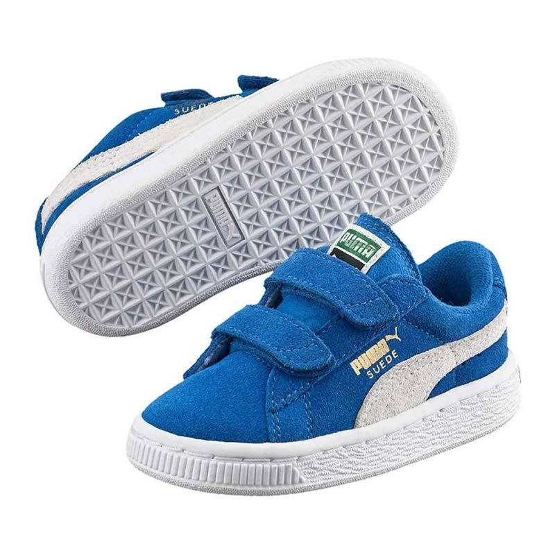 puma shoes for boys white and blue