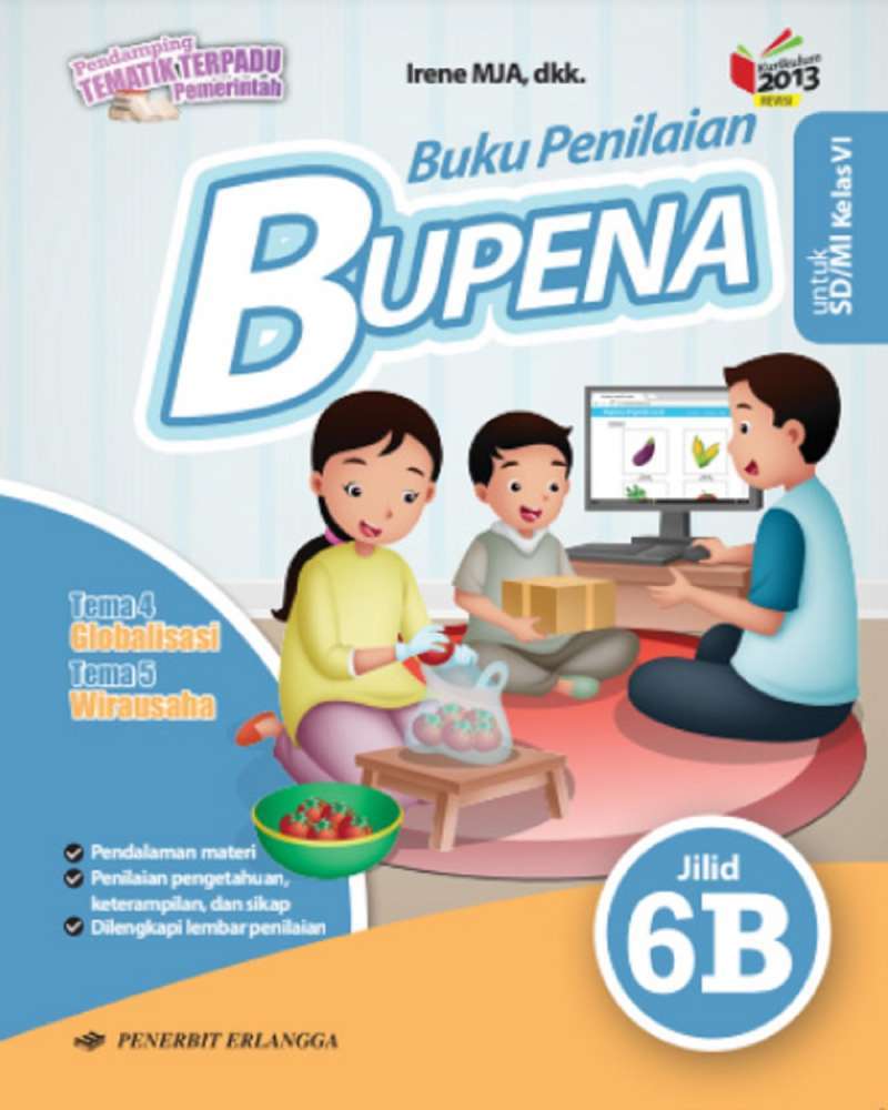 Jual Bupena Bk Penilaian 6b K13n Online Januari 2021 Blibli
