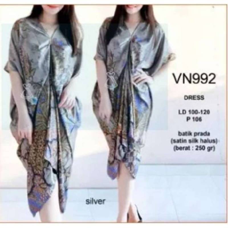 Promo Baju Dress Batik Wanita Kaftan Thania Modern Terbaru Fashion Remaja Model Warna Silver Jumbo Bahan Satin Adem Nyaman Gaun Natal Premium Df569l Di Seller Dz Grosir Id Kab Sleman Di Yogyakarta