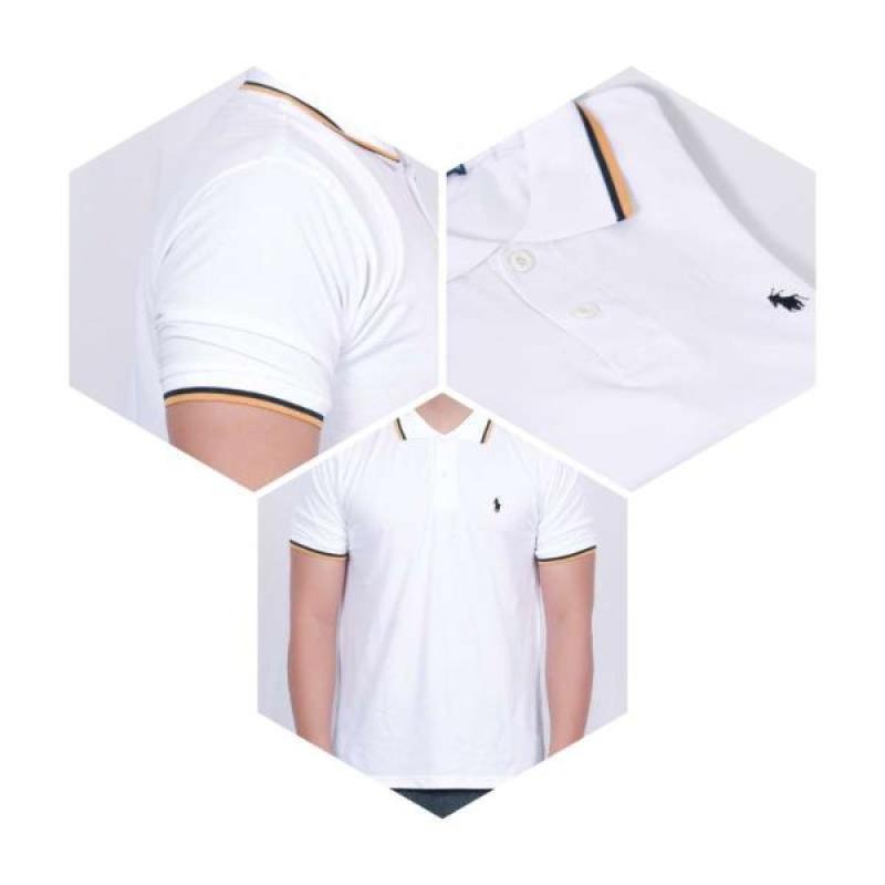 Jual Kaos Kerah Pria Polo Lengan Pendek Kerah Lengan Berwarna Bahan Katun Online Februari 2021 Blibli Kaos polos kerah / polo shirt bahan katun pique mulai rp 41.000. kaos kerah pria polo lengan pendek kerah lengan berwarna bahan katun