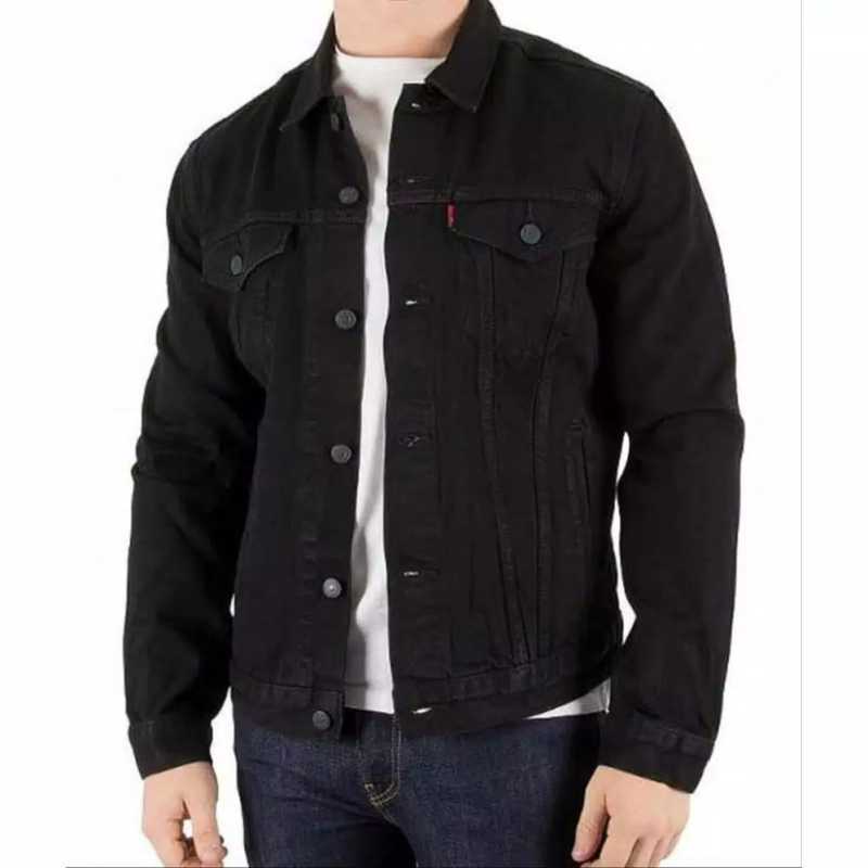 Promo Jaket Jeans Pria hitam / Jaket 