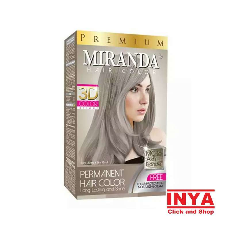 Jual Miranda Mc 16 Pewarna Rambut Ash Blonde Original 30 Mlx2 10 Ml Online Maret 2021 Blibli