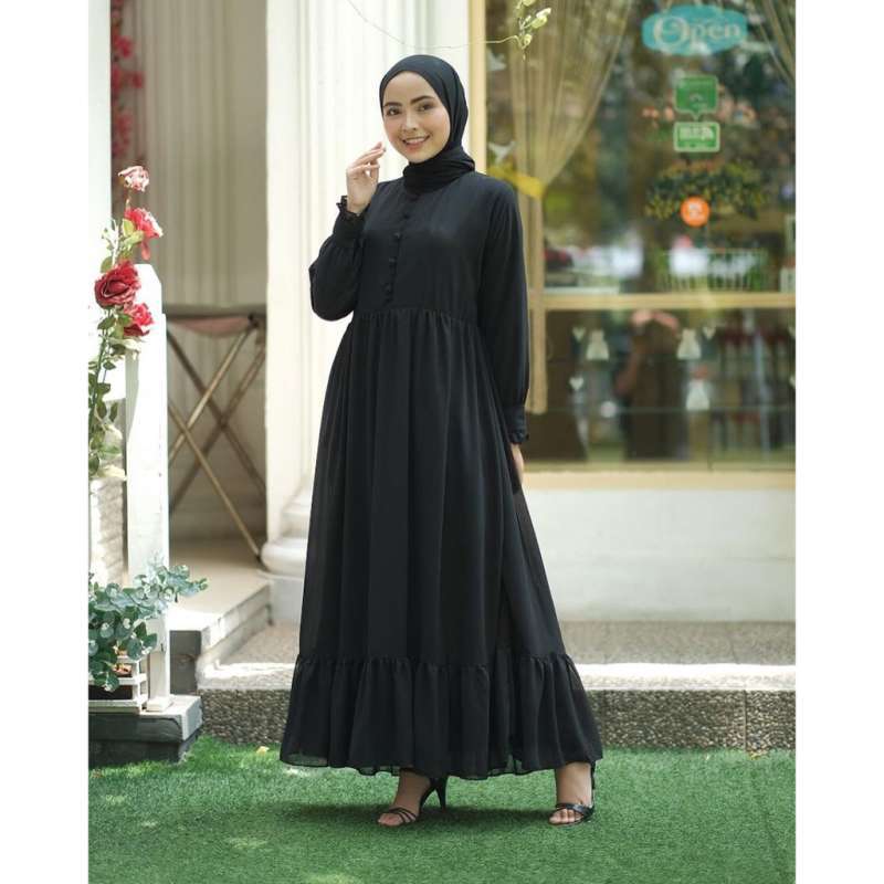 Jual Dress Wanita Muslim Polos Gamis Remaja Terpopuler L Sofia Maxy Online November 2020 Blibli Com