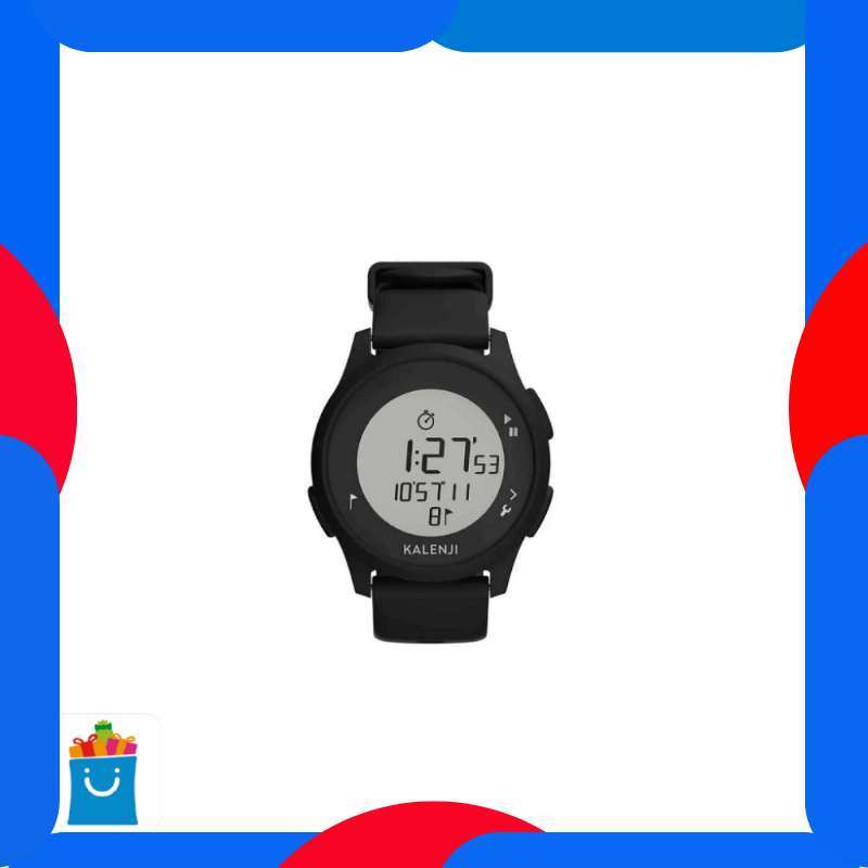 Jual Kalenji Jam Tangan Unisex Atw 100 Hitam Decathlon Online Desember 2020 Blibli