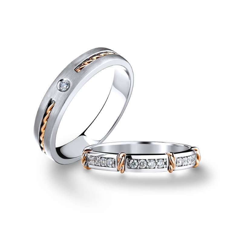 Jual Adelle Jewellery Destiny Wedding Ring Two Tone Pre Order 35 Hari Online Januari 2021 Blibli