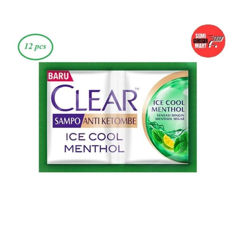 Jual Clear Shampoo Ice Cool Menthol Sachet 12x10ml Online November 2020 Blibli