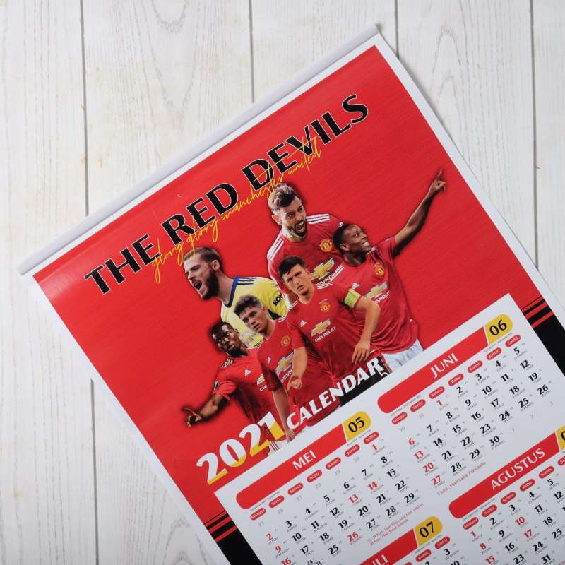 Jual Kalender Bola Tahun 2021 Manchester United Online Januari 2021 Blibli