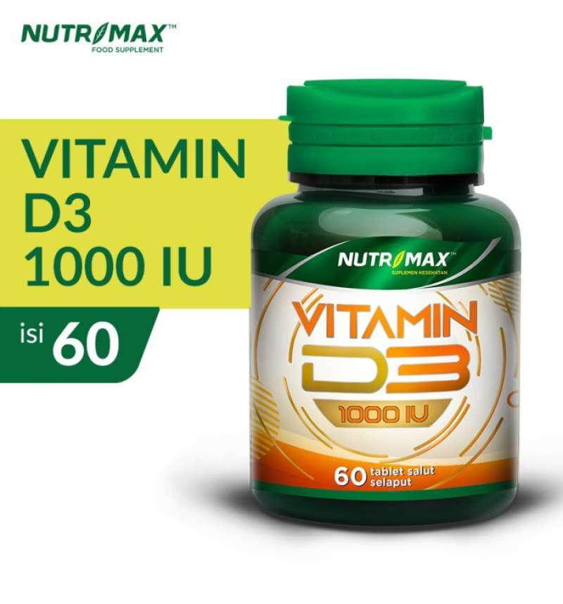 Jual Nutrimax Vitamin D3 1000 Iu 60 Tabs Vitamin Tulang Gigi Vit D 3 Di Seller Prov 1022 Kota Tangerang Banten Blibli
