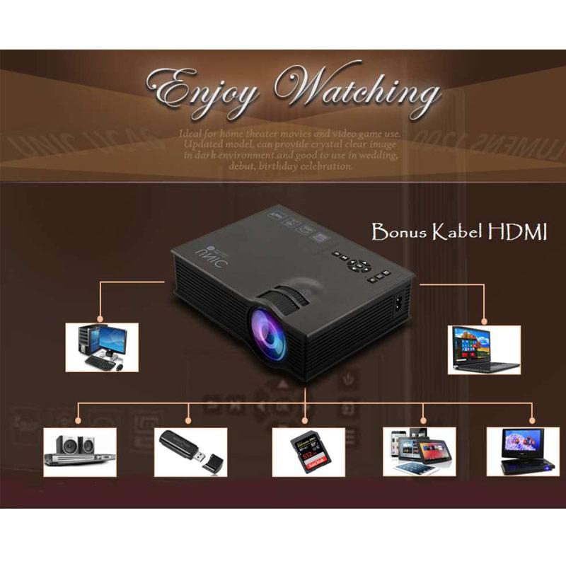 U45 pro Home Theater multimedia Mini Portable HD 1080p proyector LED 
