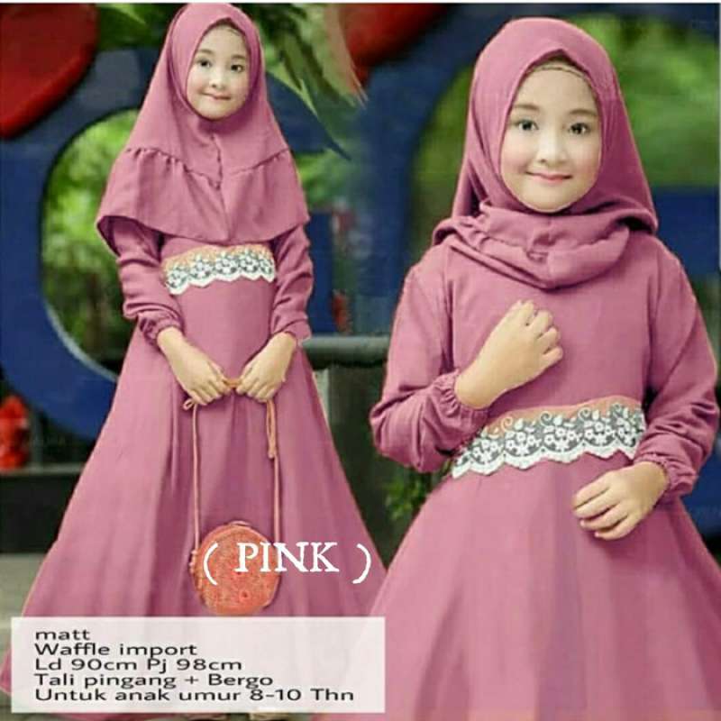 Jual Baju Gamis Anak Perempuan Busana Muslim Anak Syari 8 10 Tahun Pink Online April 2021 Blibli Baju muslim anak umur 10 tahun. baju gamis anak perempuan busana muslim anak syari 8 10 tahun pink
