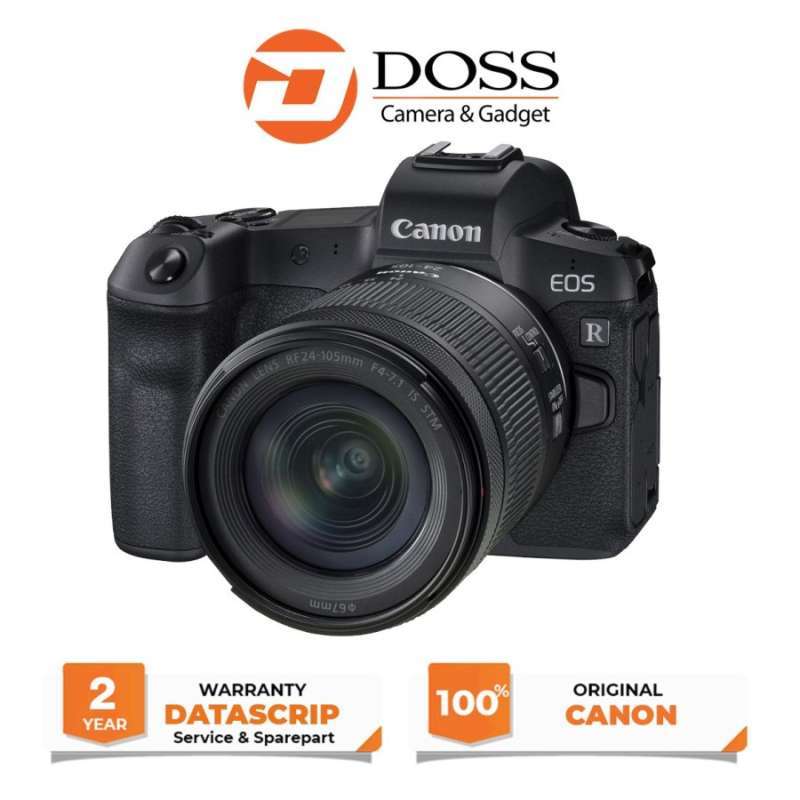 canon eos r with lens 24 105mm stm kamera mirrorless black