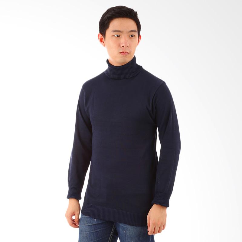 Elfs Shop Sweater Turtleneck 1J - Biru Dongker