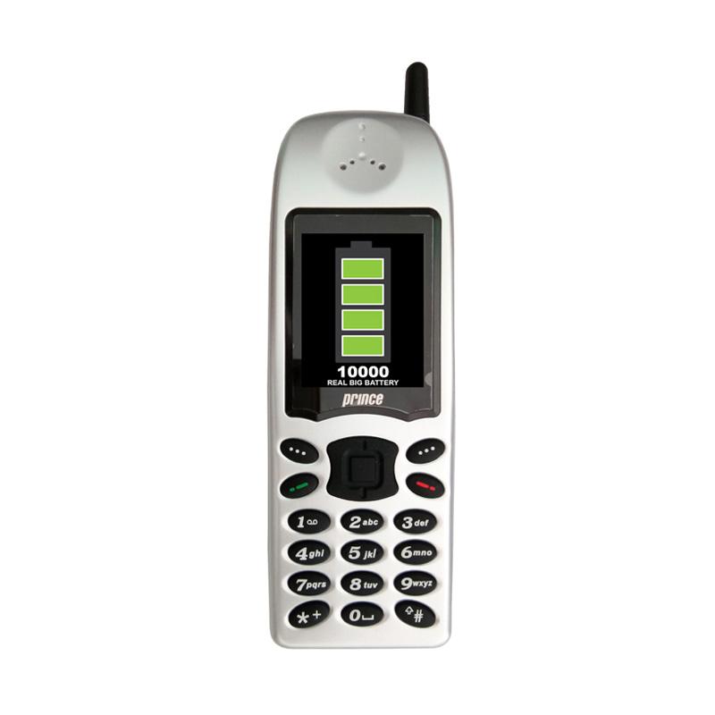 Prince PC7 Handphone - Silver [Dual SIM/ 10000 mAh]