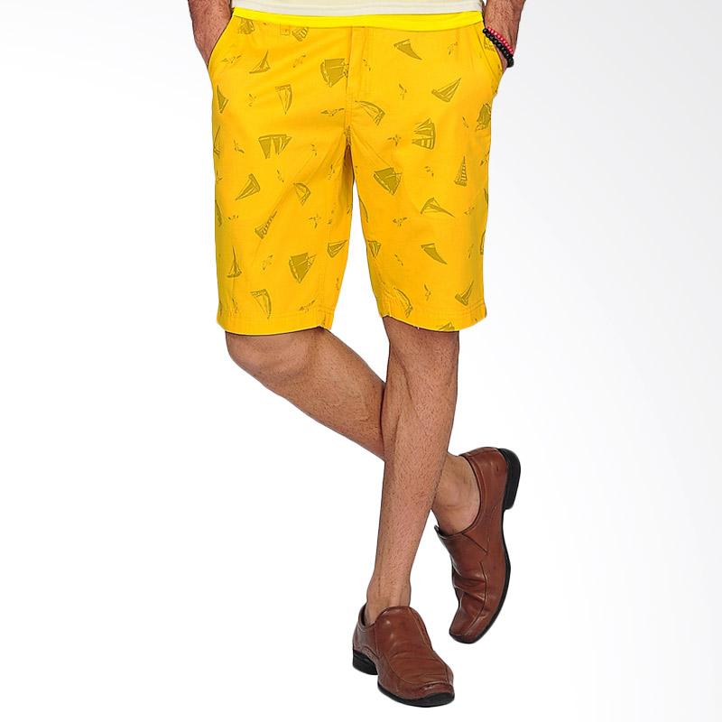 SJO & SIMPAPLY Maxwell Men's Shorts Celana Pria - Yellow