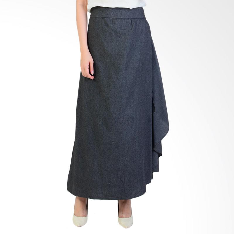 Imperial Sira Tied Skirt Pants - Grey