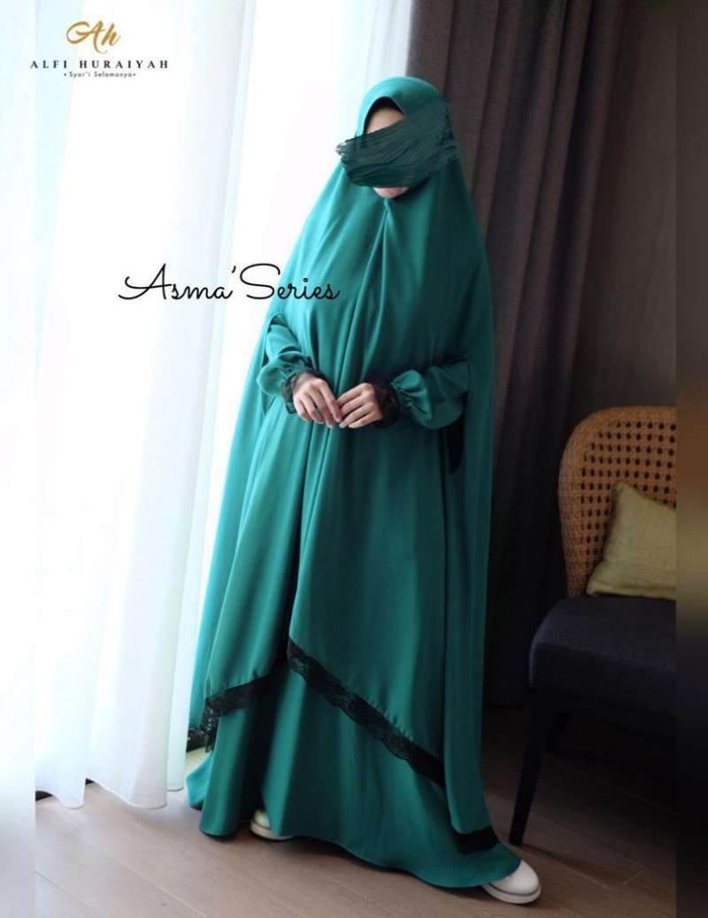 Jual Gamis Syari Wanita Set Khimar Cadar Terbaru Original Brand Alfi Huraiyah Murah Mei 2021 Blibli
