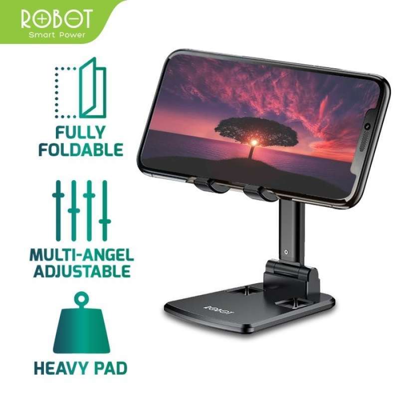 Jual Robot Rt Us06 Foldable Liftable Universal Holder Hp Tablet Stand Murah Mei 2021 Blibli