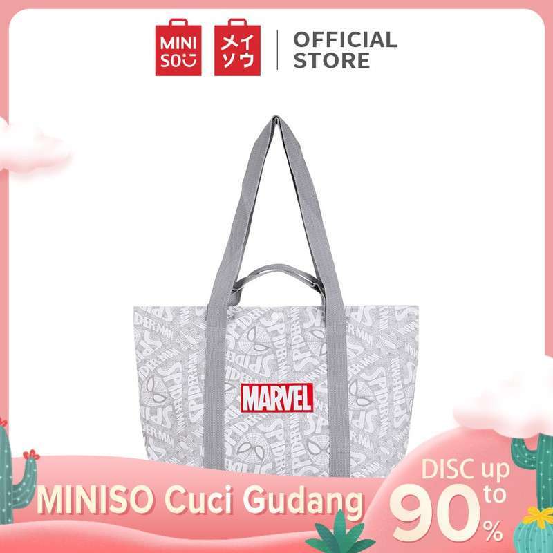 Jual MINISO Marvel Tas Tote Bahu Shoulder Bag Tas Travel Untuk