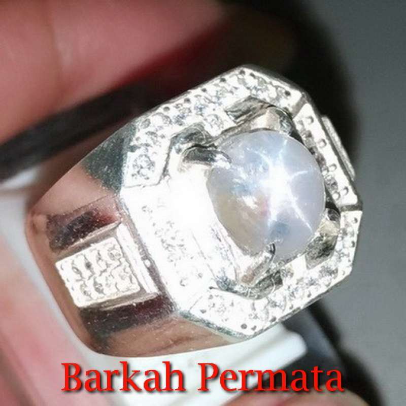 Jual Batu Cincin Silky White Star Safir Putih Ceylon Srilangka Asli N 1212 Di Seller Barkah Permata Mojosongo Kota Surakarta solo Blibli