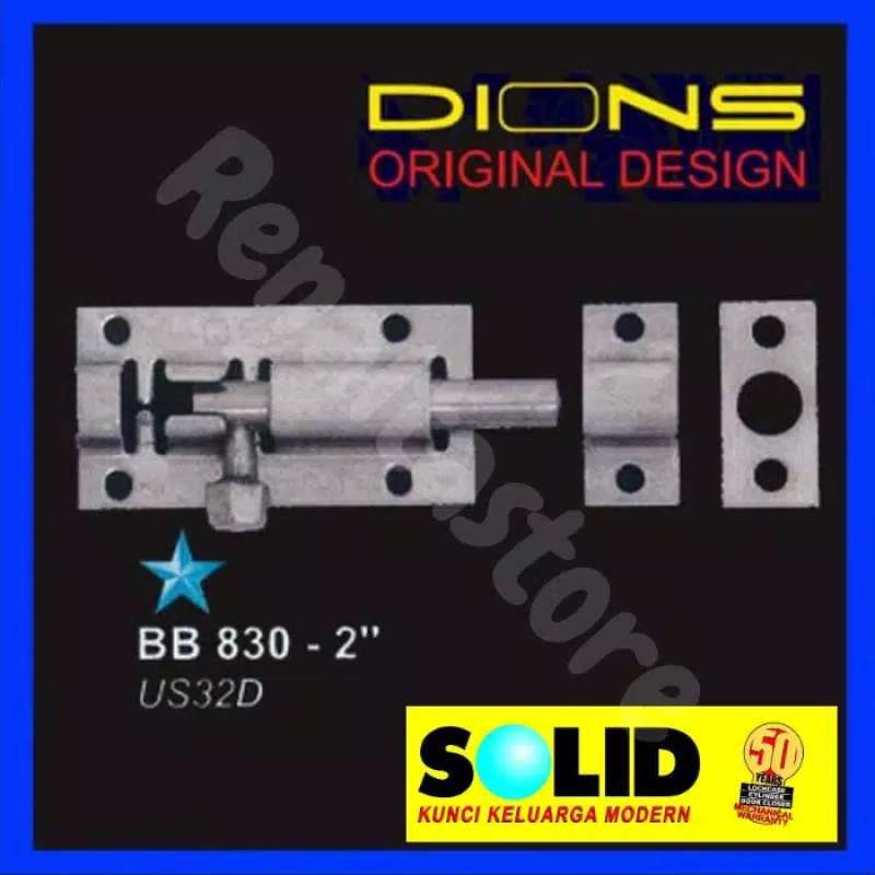 Jual Slot Pintu Grendel 2 3 Inch Dions Terbaru Juli 2021 Blibli